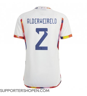 Belgien Toby Alderweireld #2 Borta Matchtröja VM 2022 Kortärmad